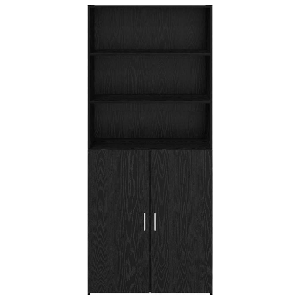 Highboard Crni hrast 80 x 42,5 x 185 cm Konstruirano drvo
