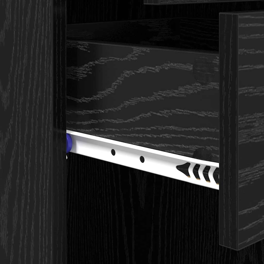 Highboard Crni hrast 45 x 42,5 x 185 cm Konstruirano drvo
