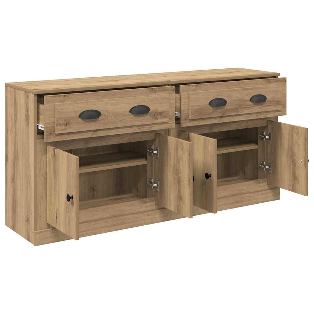 Komode s ladicama 2 pcs Umjetnički hrast 70 x 35,5 x 67,5 cm
