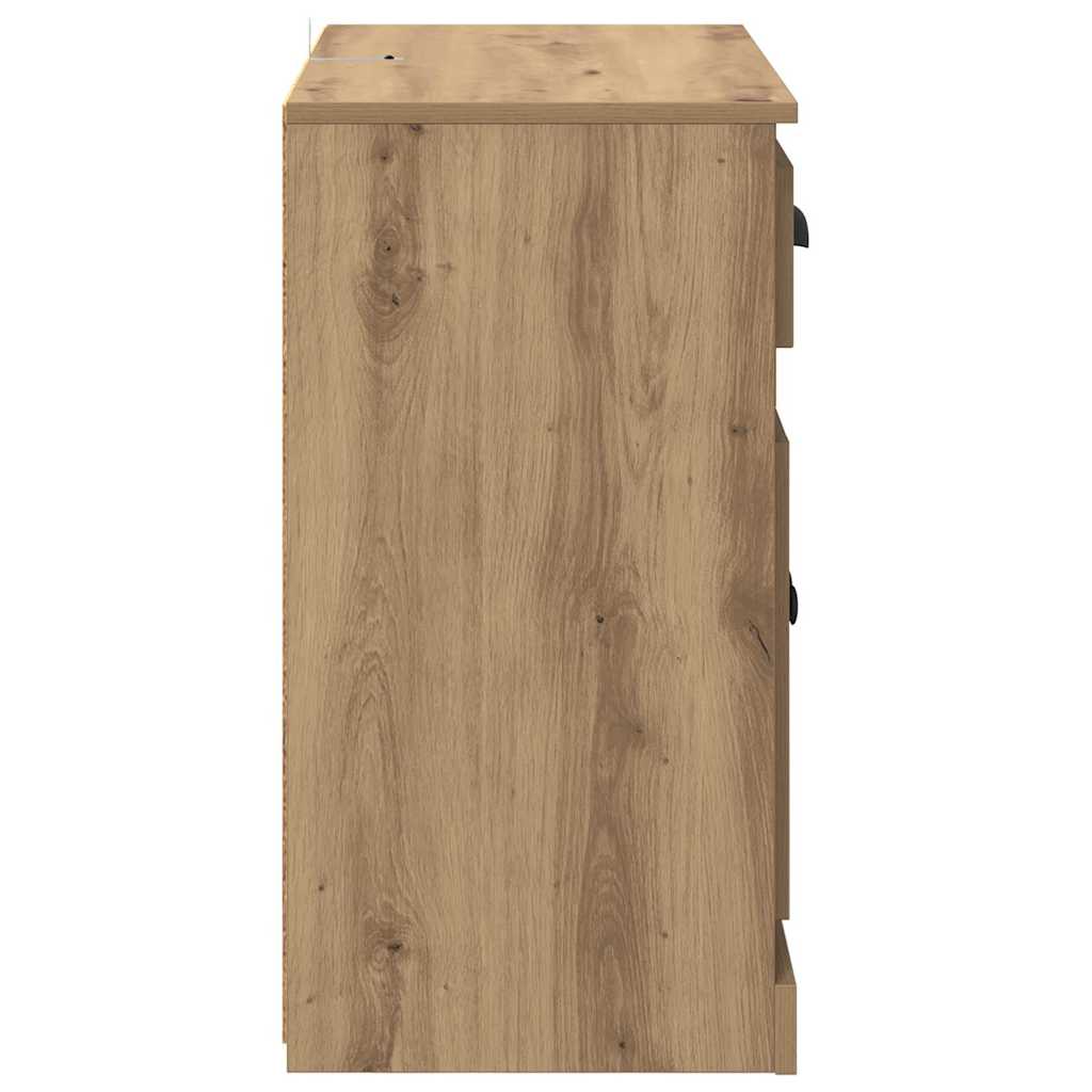 Komode s ladicama 2 pcs Umjetnički hrast 70 x 35,5 x 67,5 cm