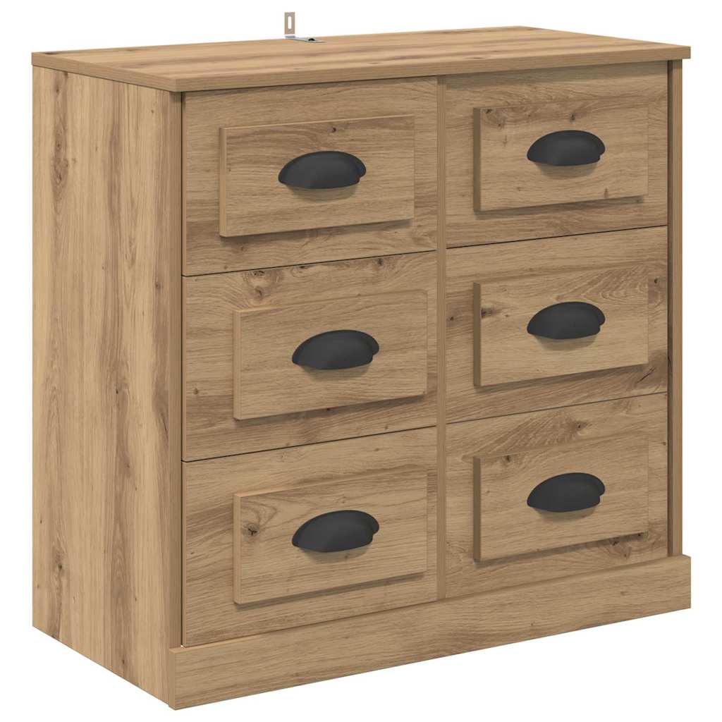Komode s ladicama 2 pcs Umjetnički hrast 70 x 35,5 x 67,5 cm