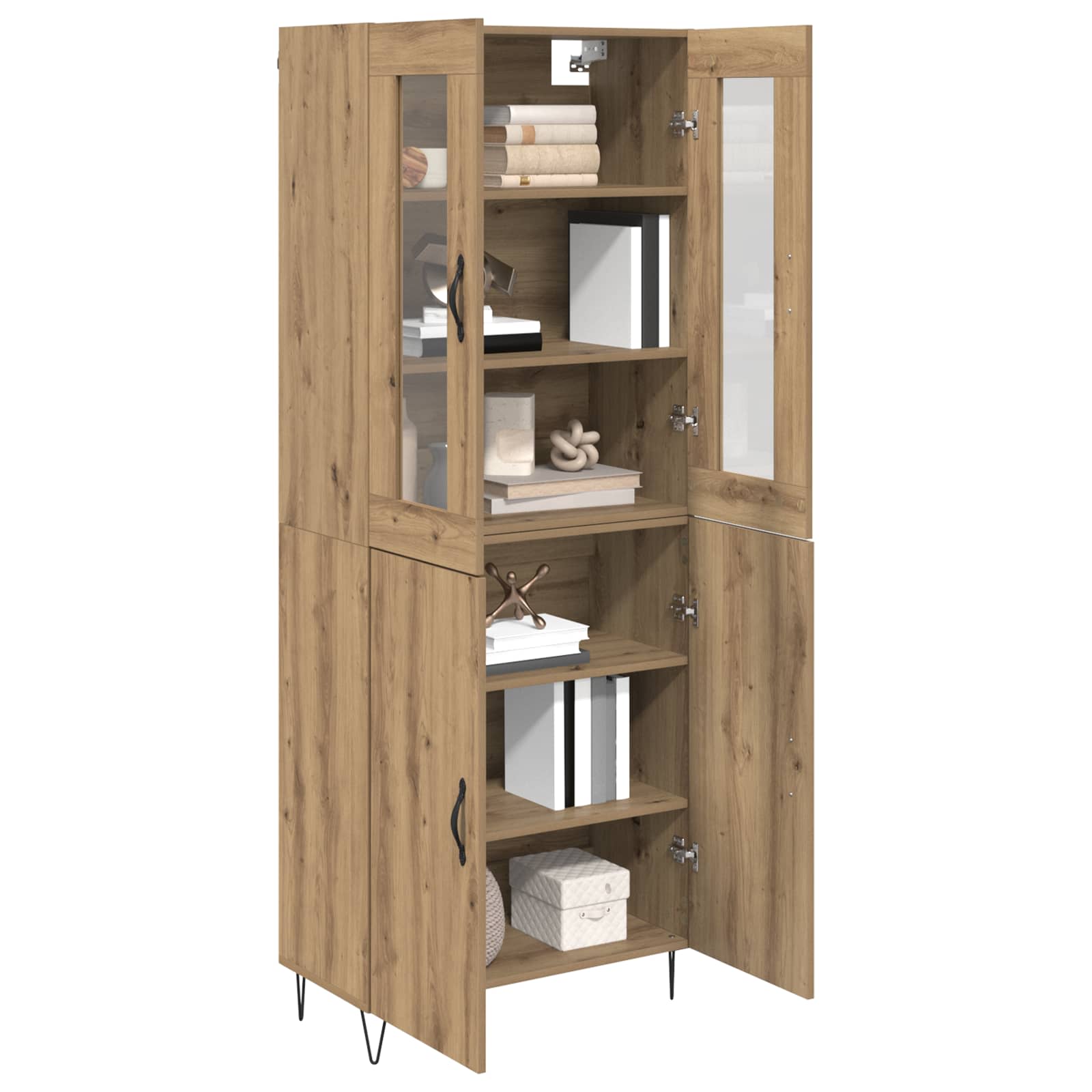 Highboard Umjetnički hrast 69,5 x 34 x 180 cm Konstruirano drvo