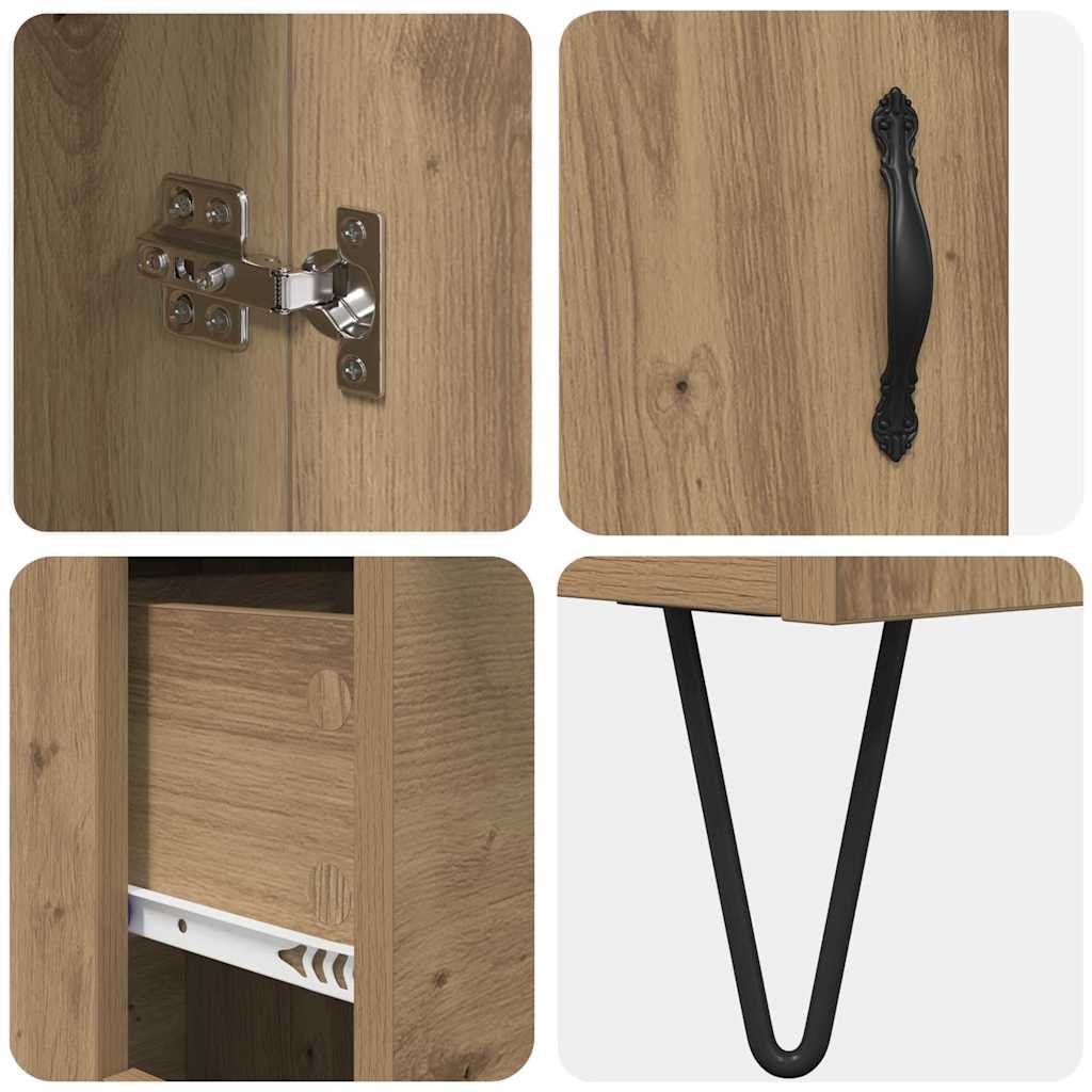 Highboard Umjetnički hrast 69,5 x 34 x 90 cm Konstruirano drvo