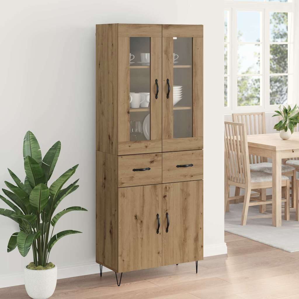 Highboard Umjetnički hrast 69,5 x 34 x 90 cm Konstruirano drvo