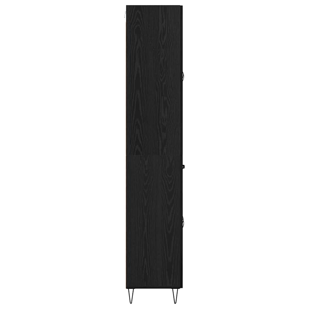 Highboard Crni hrast 69,5 x 34 x 90 cm Konstruirano drvo