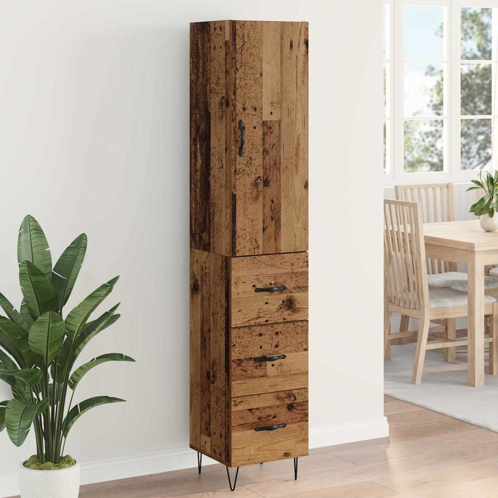 Highboard Staro drvo 34,5 x 34 x 90 cm Konstruirano drvo