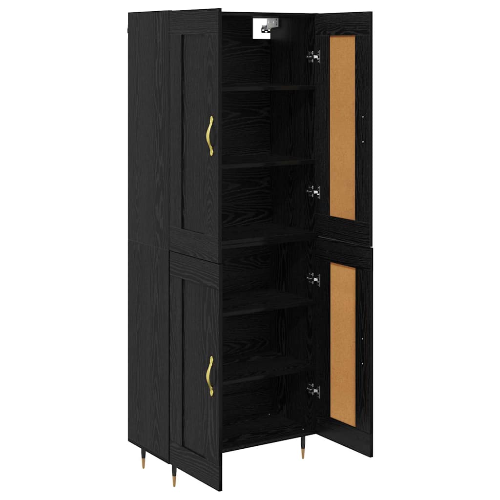 Highboard Crni hrast 69,5 x 34 x 90 cm Konstruirano drvo