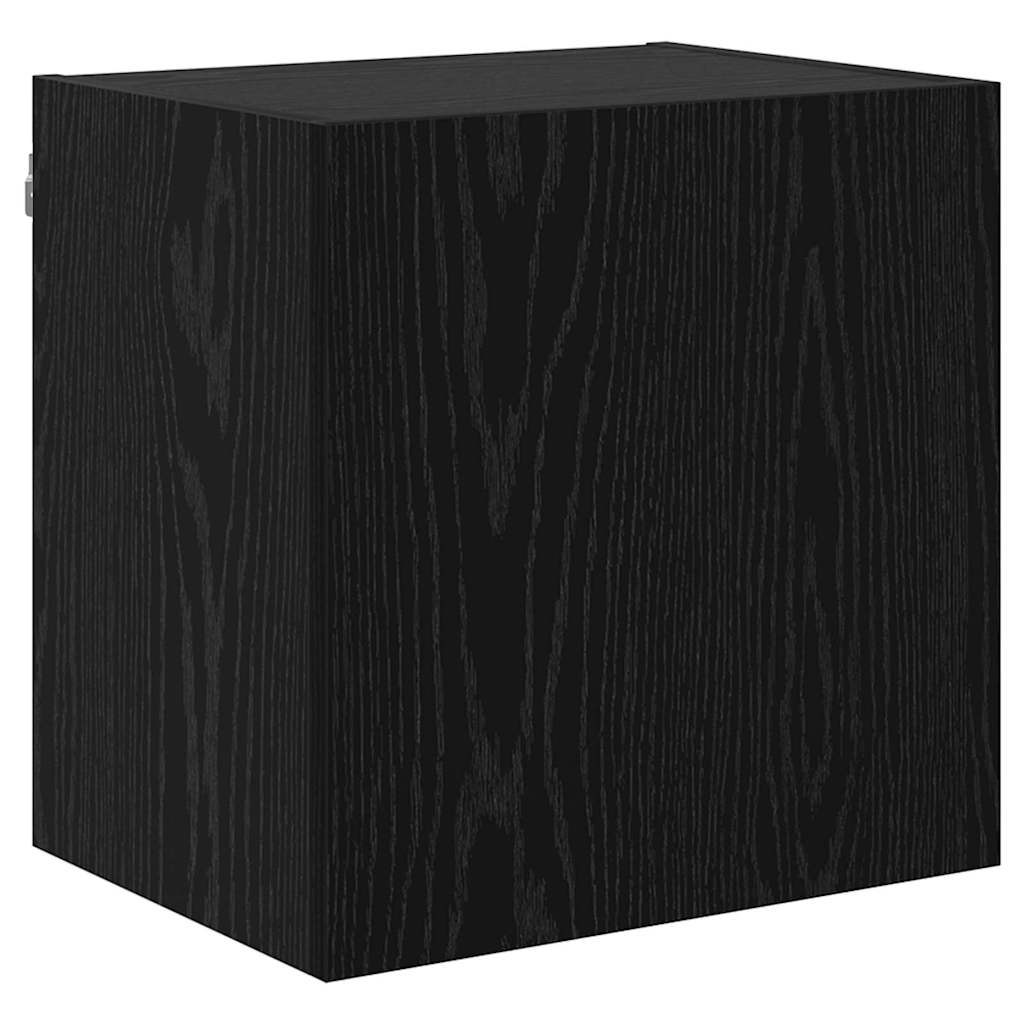 TV zidna jedinica Zidne 5 pcs Crni hrast Konstruirano drvo