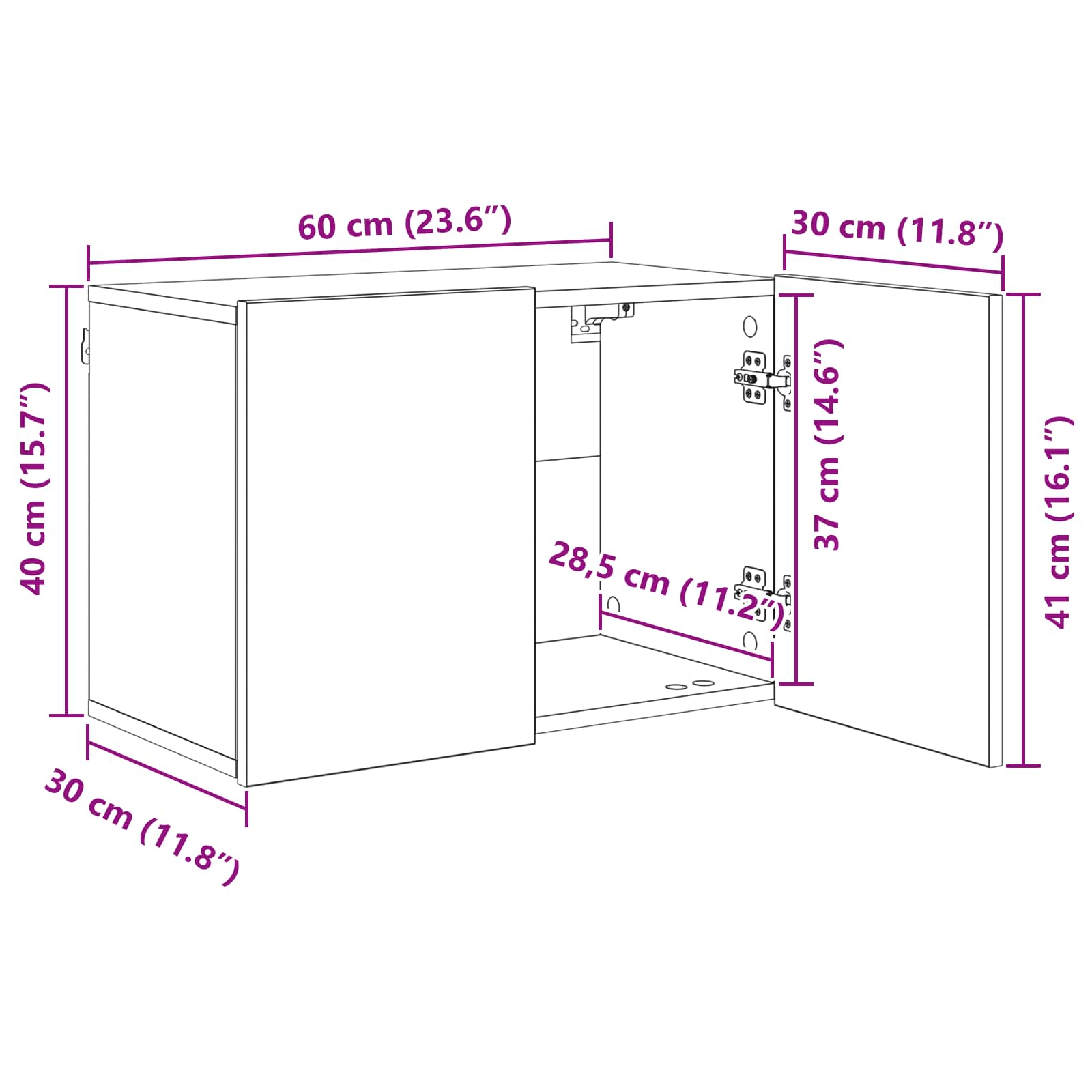 TV zidna jedinica Zidne 5 pcs Staro drvo Konstruirano drvo