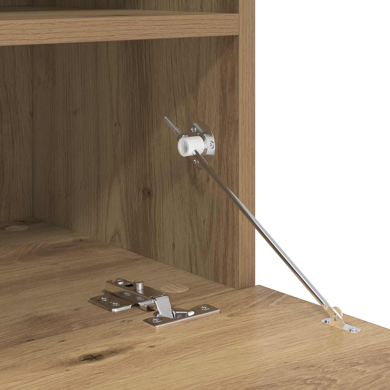 Set Zidnog TV Ormara s LED Osvjetljenjem 7 pcs hrast artisan