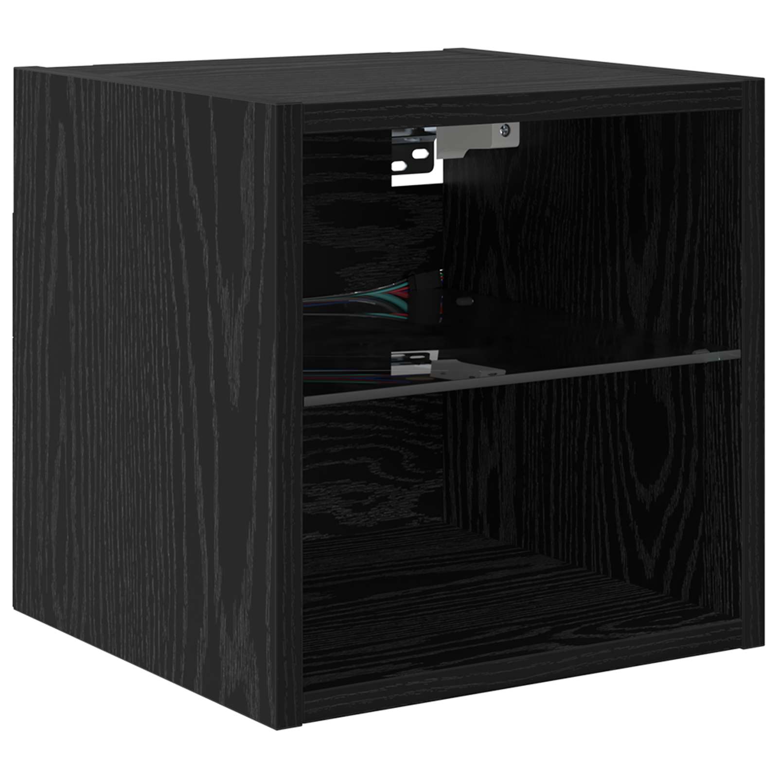 TV zidne jedinice Zidne 6 pcs Crni hrast Konstruirano drvo