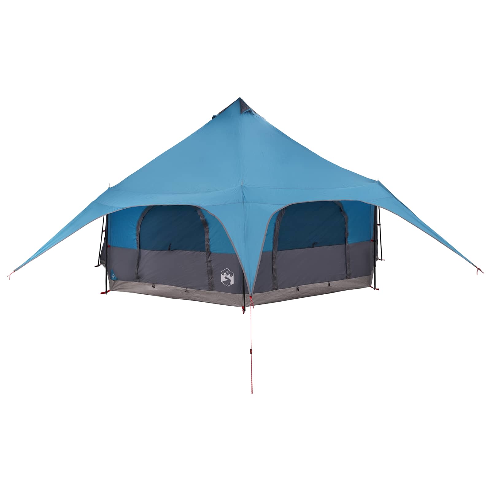 Obiteljski šator Plava 10 osoba 185T Poliester s PU premazom