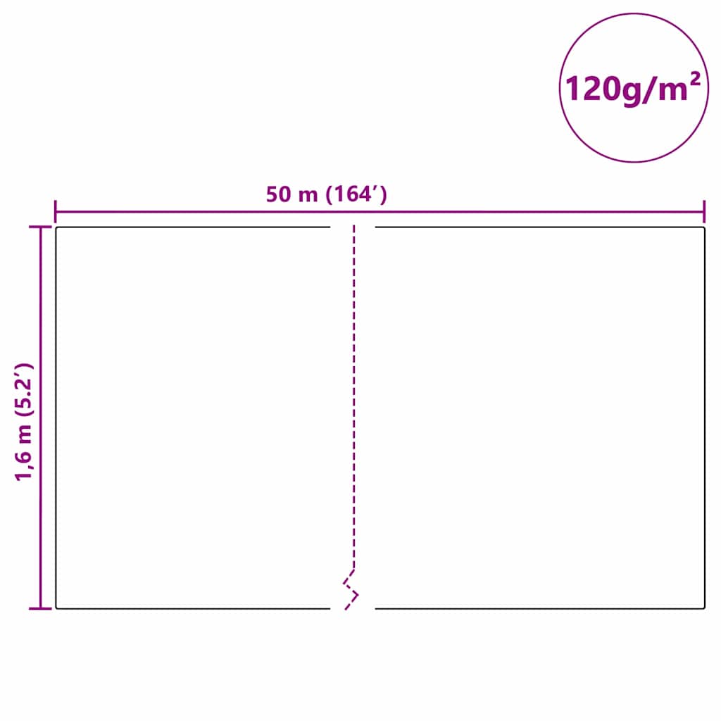Flis za zaštitu biljaka od mraza Bijelo 50 x 1,6 m