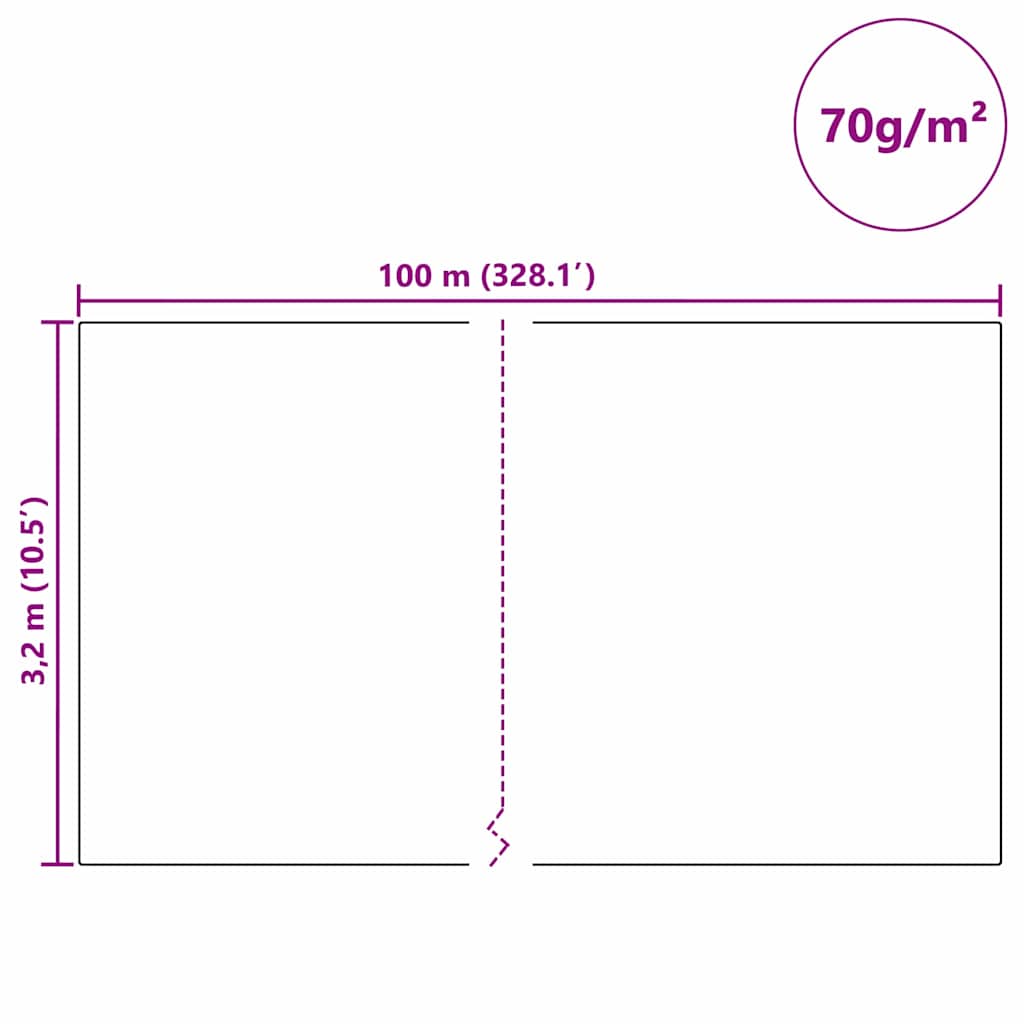 Flis za zaštitu biljaka od mraza Bijelo 100 x 3,2 m