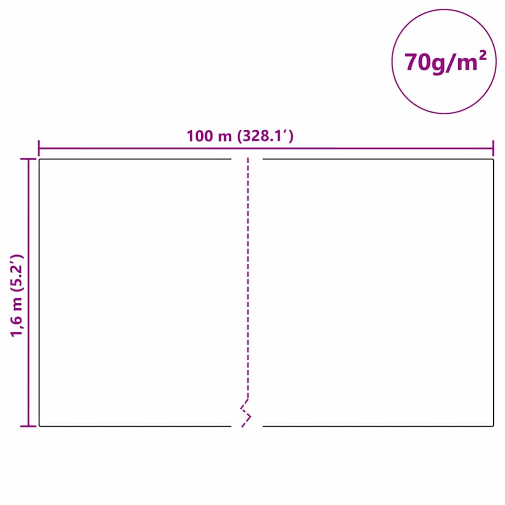 Flis za zaštitu biljaka od mraza Bež 100 x 1,6 m