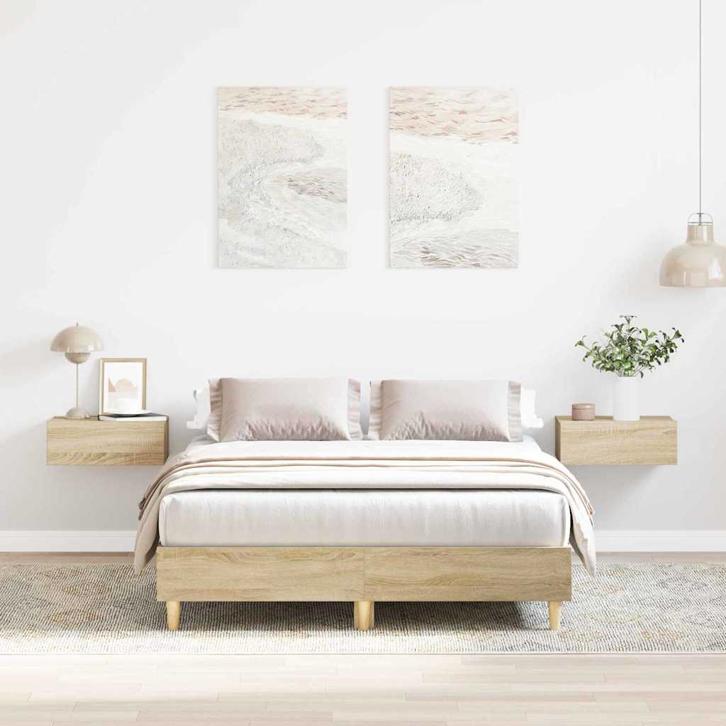 Krevetna konstrukcija Sonoma 137 x 190 cm Konstruirano drvo
