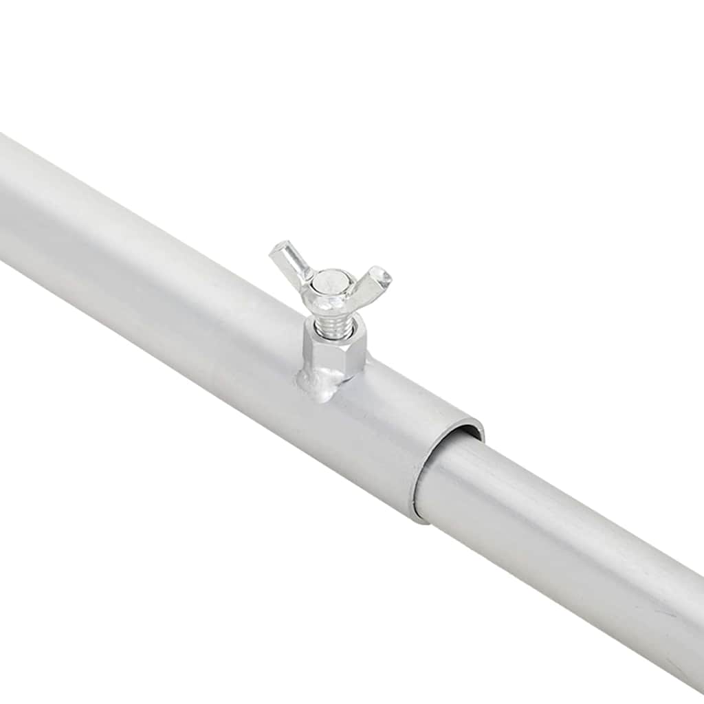 Kuka za platna za prikolice 3 pcs Srebrno 100-145 cm Aluminij