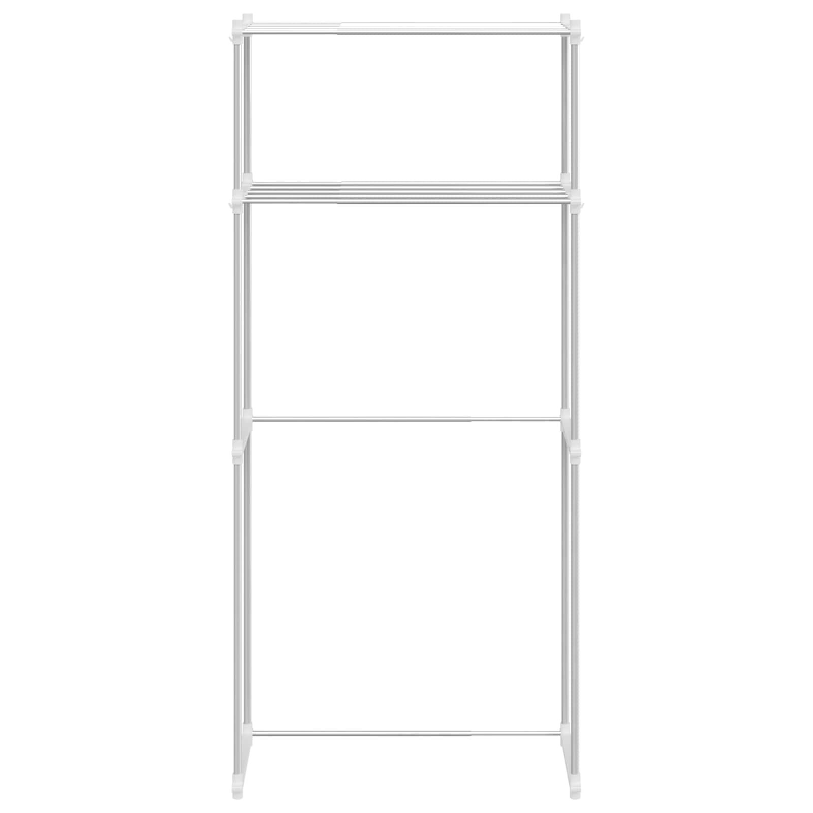 Polica za perilicu rublja Bijelo 70 x 27 x 136 cm Aluminij