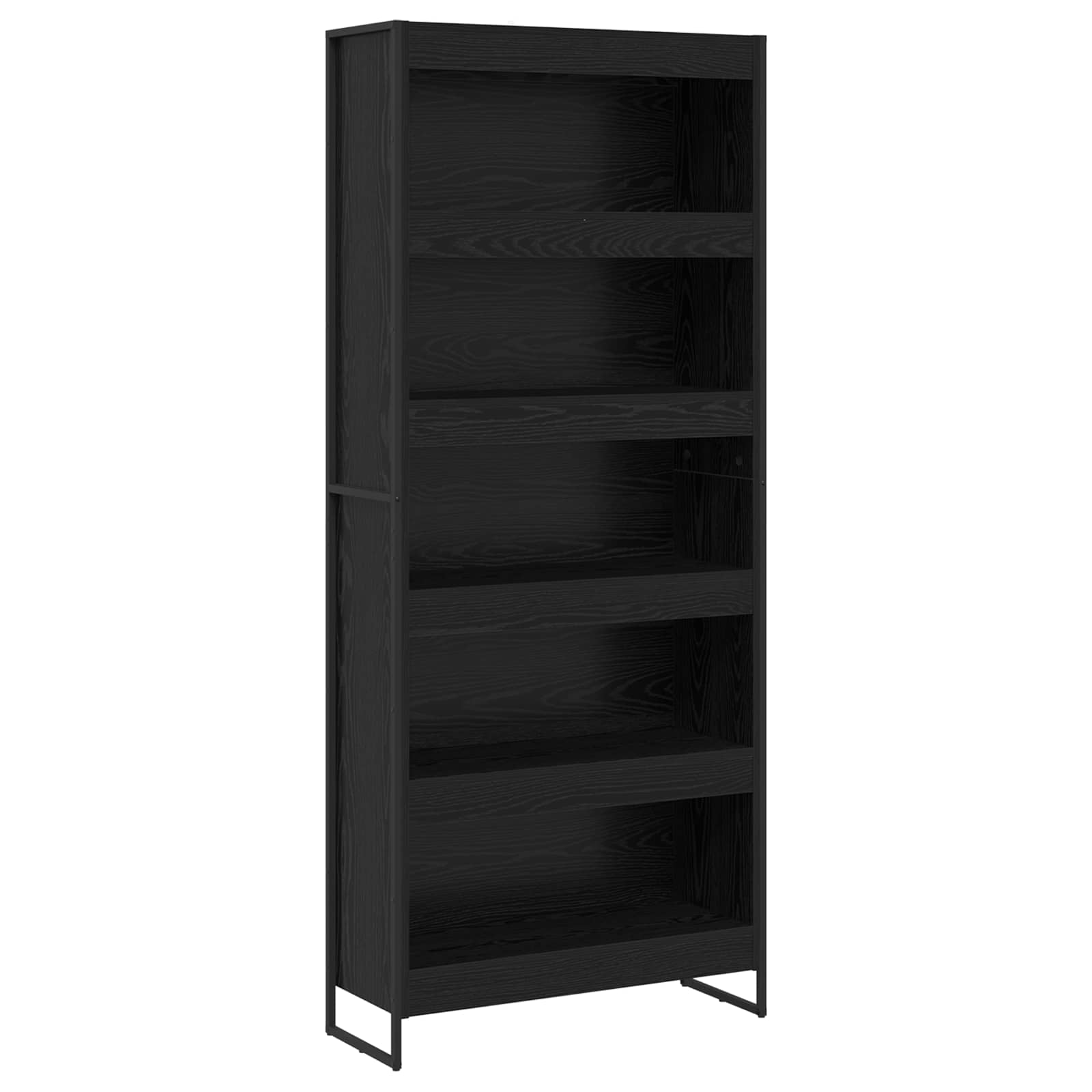 Ormarić za knjige 2 pcs Crni hrast 80 x 30 x 189,5 cm