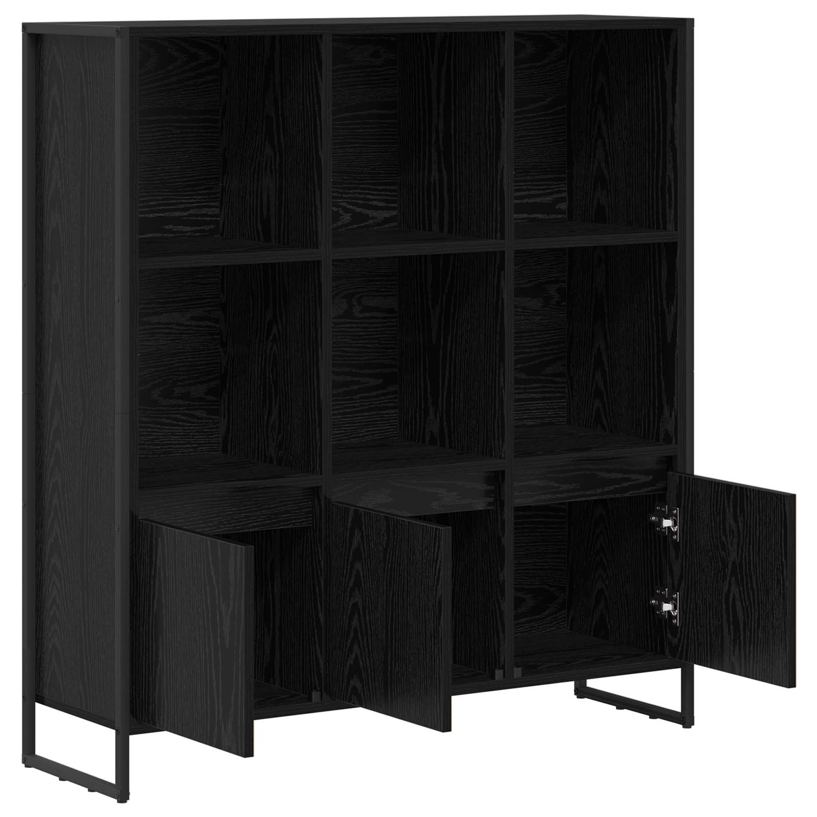 Ormarić za knjige 2 pcs Crni hrast 99,5 x 30 x 108 cm