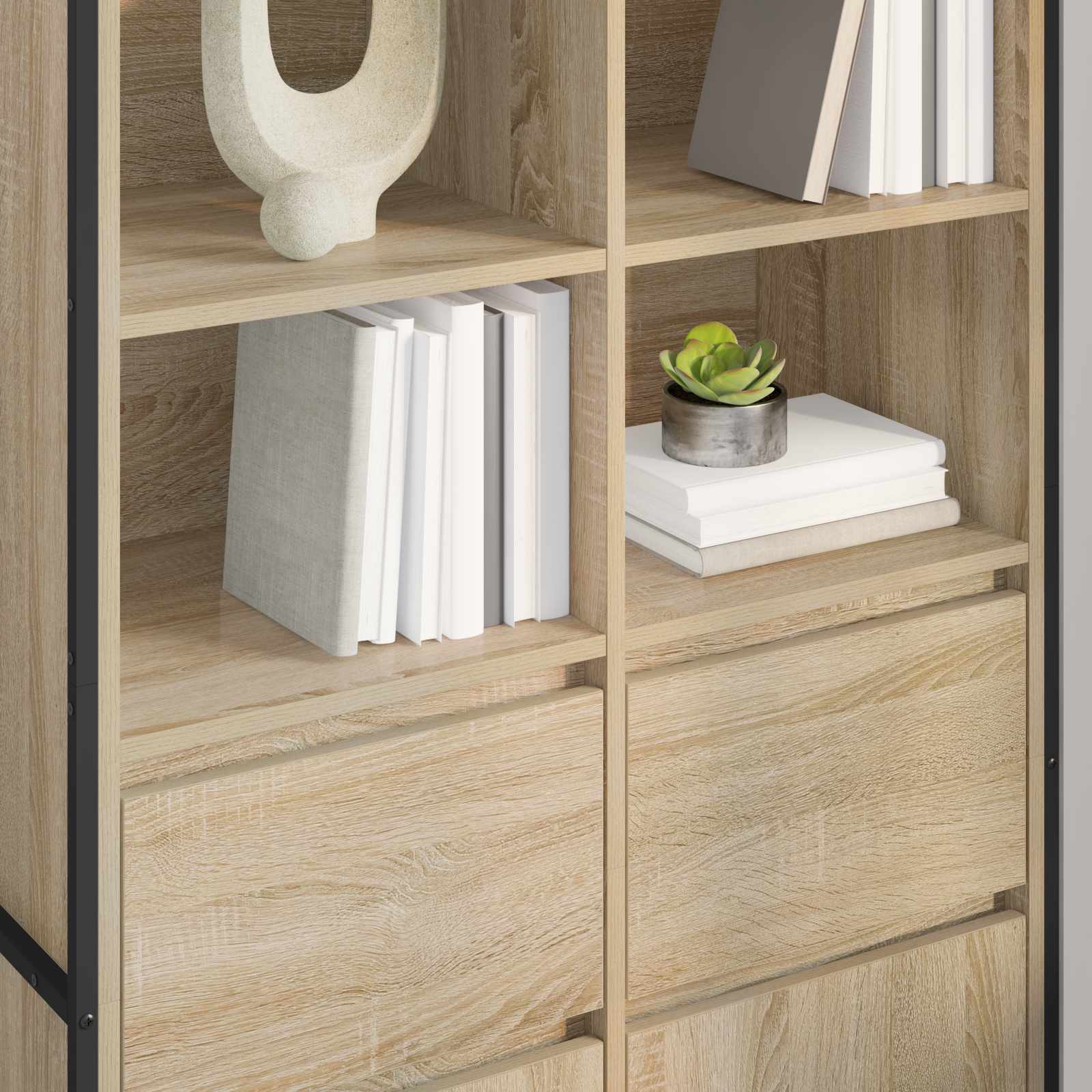 Kreveta 2 pcs Sonoma 81 x 36 x 150.5 cm Konstruirano drvo
