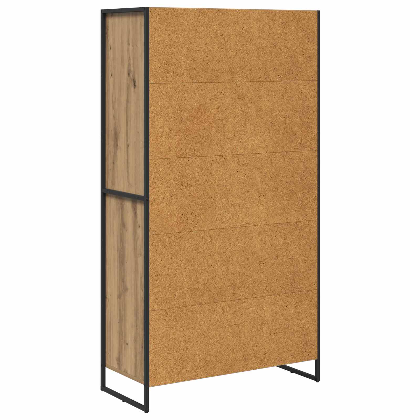 Kreveta 2 pcs Umjetnička hrastovina 81 x 36 x 150.5 cm