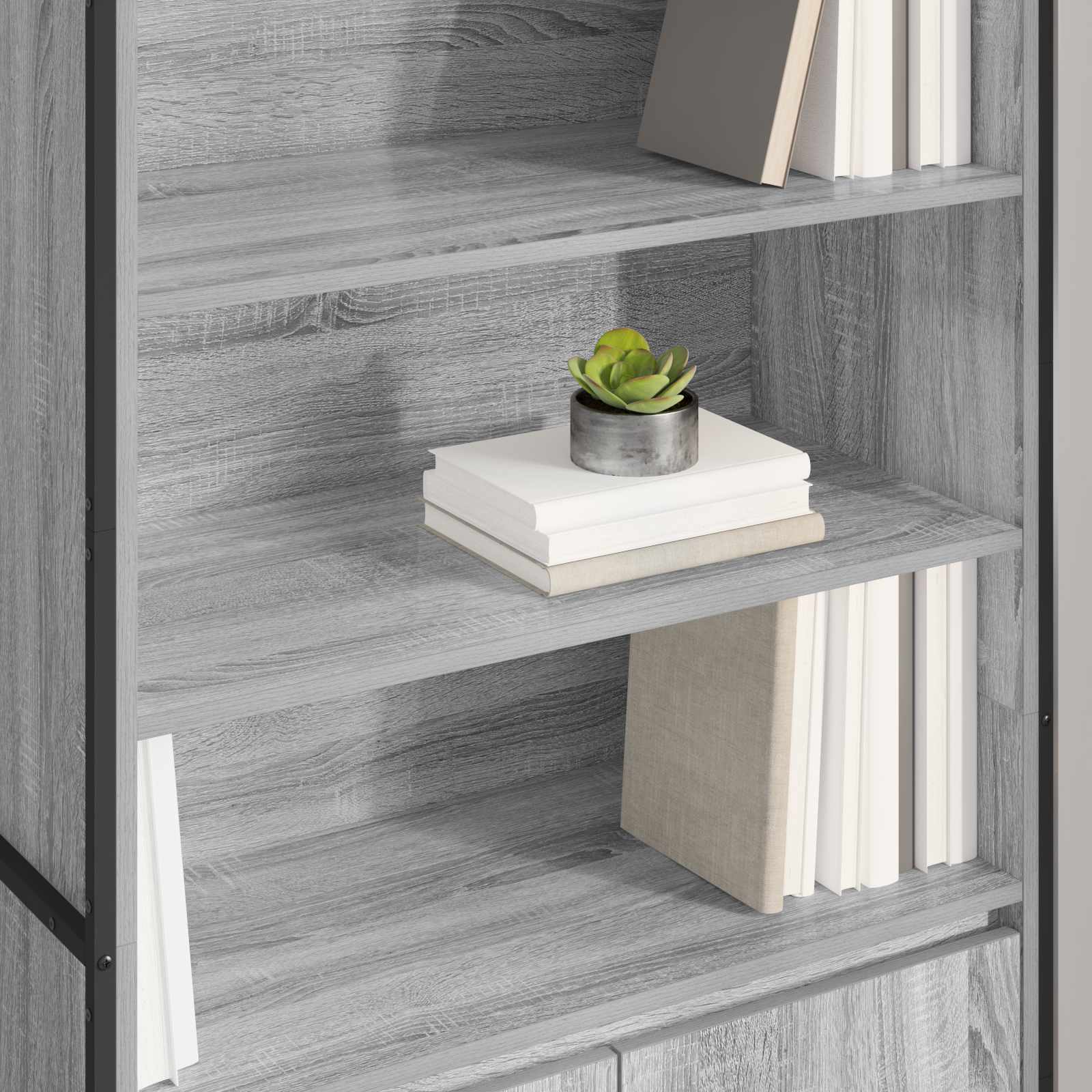 Visoki ormari Siva Sonoma 79 x 36 x 200 cm Konstruirano drvo