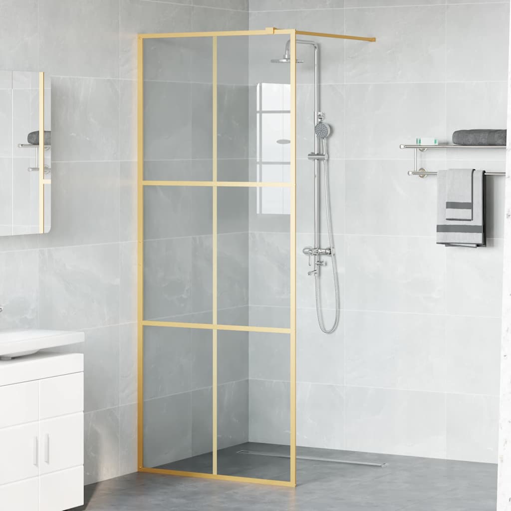 Zid za walk-in tuš Zlatno 80 x 195 cm Staklo otporno na udarce