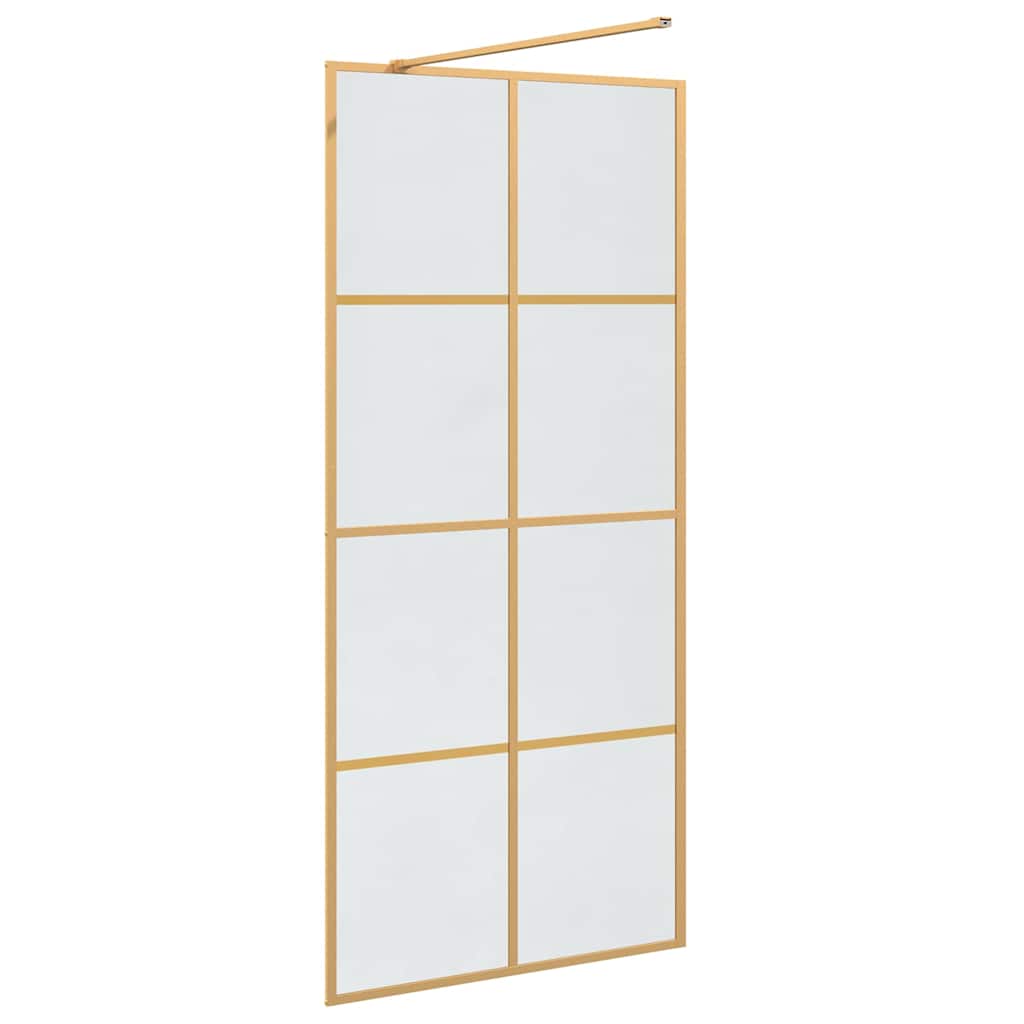 Zid za walk-in tuš Zlatno 90 x 195 cm Staklo otporno na udarce