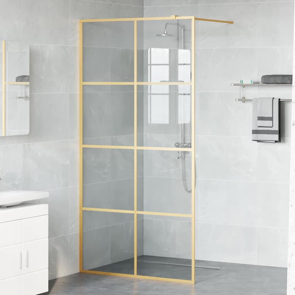 Zid za walk-in tuš Zlatno 100 x 195 cm Staklo otporno na udarce