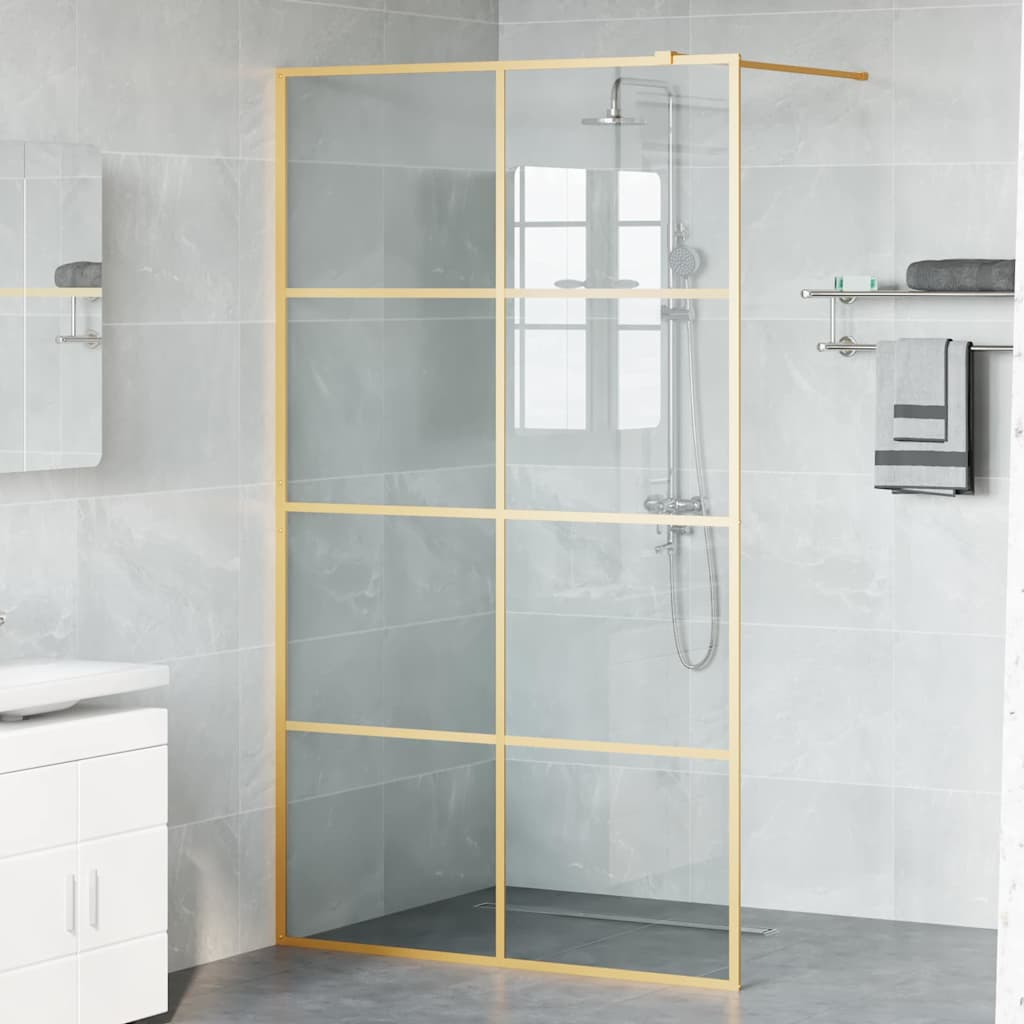 Zid za walk-in tuš Zlatno 115 x 195 cm Staklo otporno na udarce