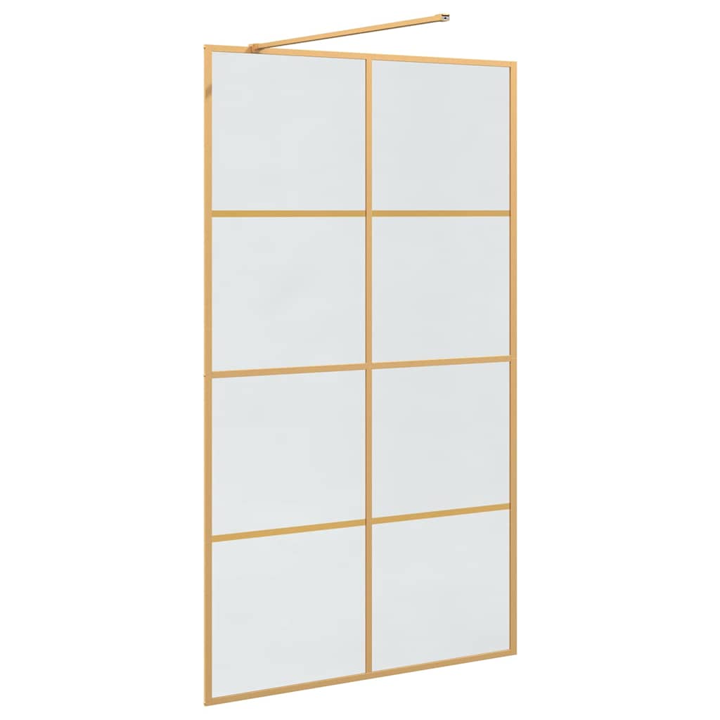 Zid za walk-in tuš Zlatno 115 x 195 cm Staklo otporno na udarce