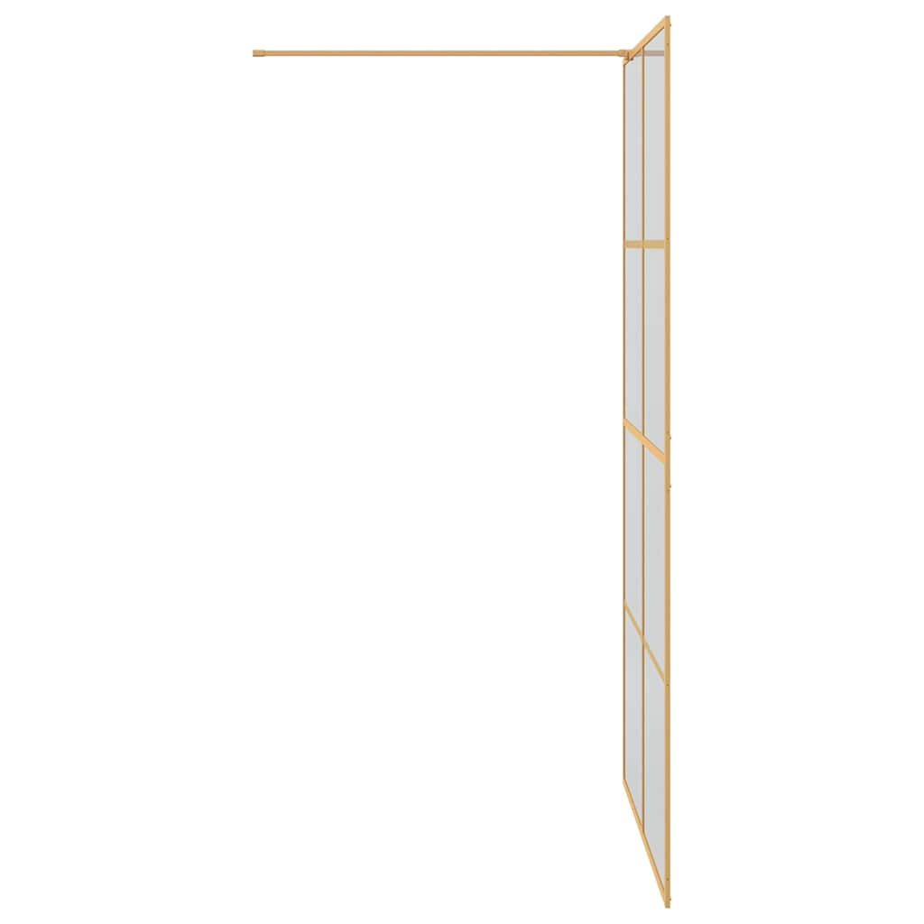 Zid za walk-in tuš Zlatno 115 x 195 cm Staklo otporno na udarce