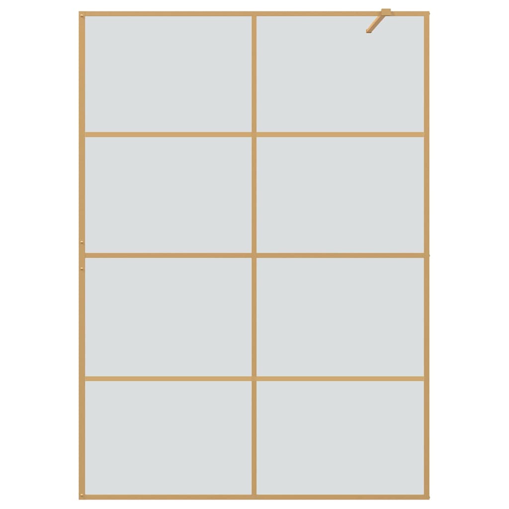 Zid za walk-in tuš Zlatno 140 x 195 cm Staklo otporno na udarce