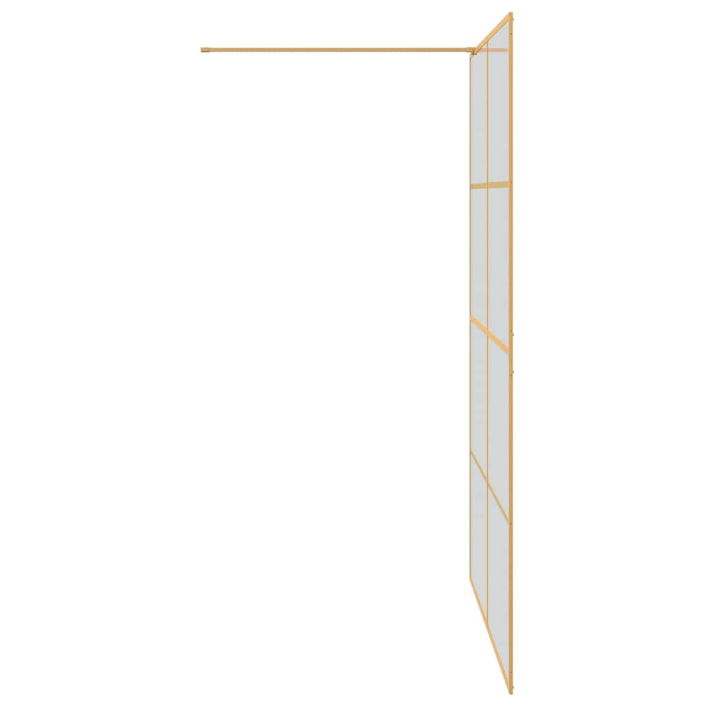 Zid za walk-in tuš Zlatno 140 x 195 cm Staklo otporno na udarce