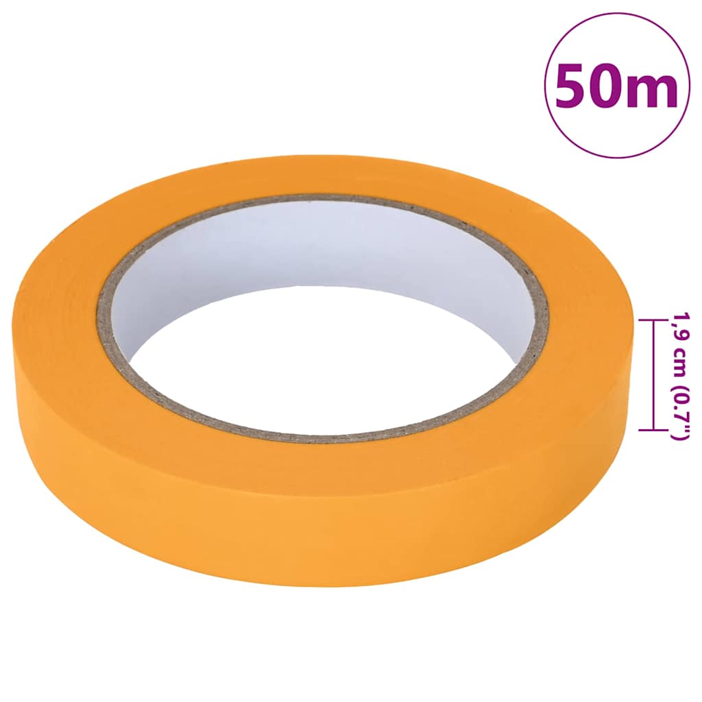 Trake za maskiranje slikara 6 pcs Žuta 19mm x 50m Papir