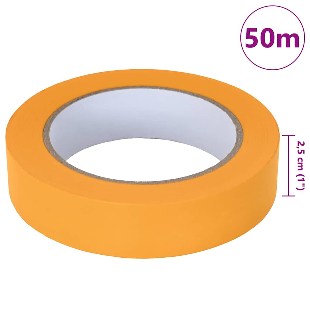 Trake za maskiranje slikara 12 pcs Žuta 25mm x 50m Papir