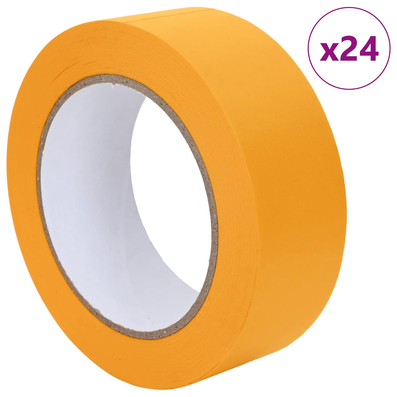 Trake za maskiranje slikara 24 pcs Žuta 38mm x 50m Papir