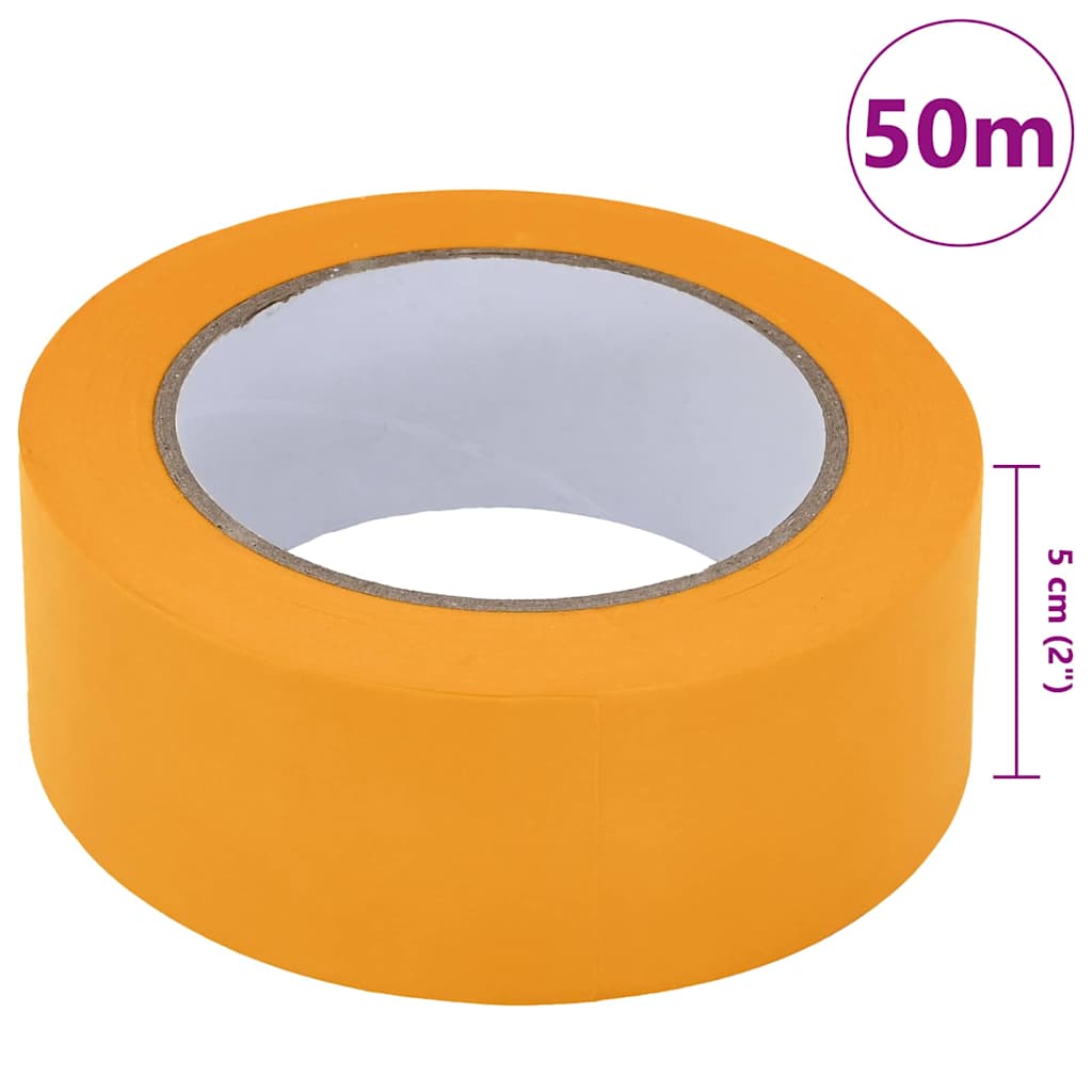 Trake za maskiranje slikara 6 pcs Žuta 50mm x 50m Papir