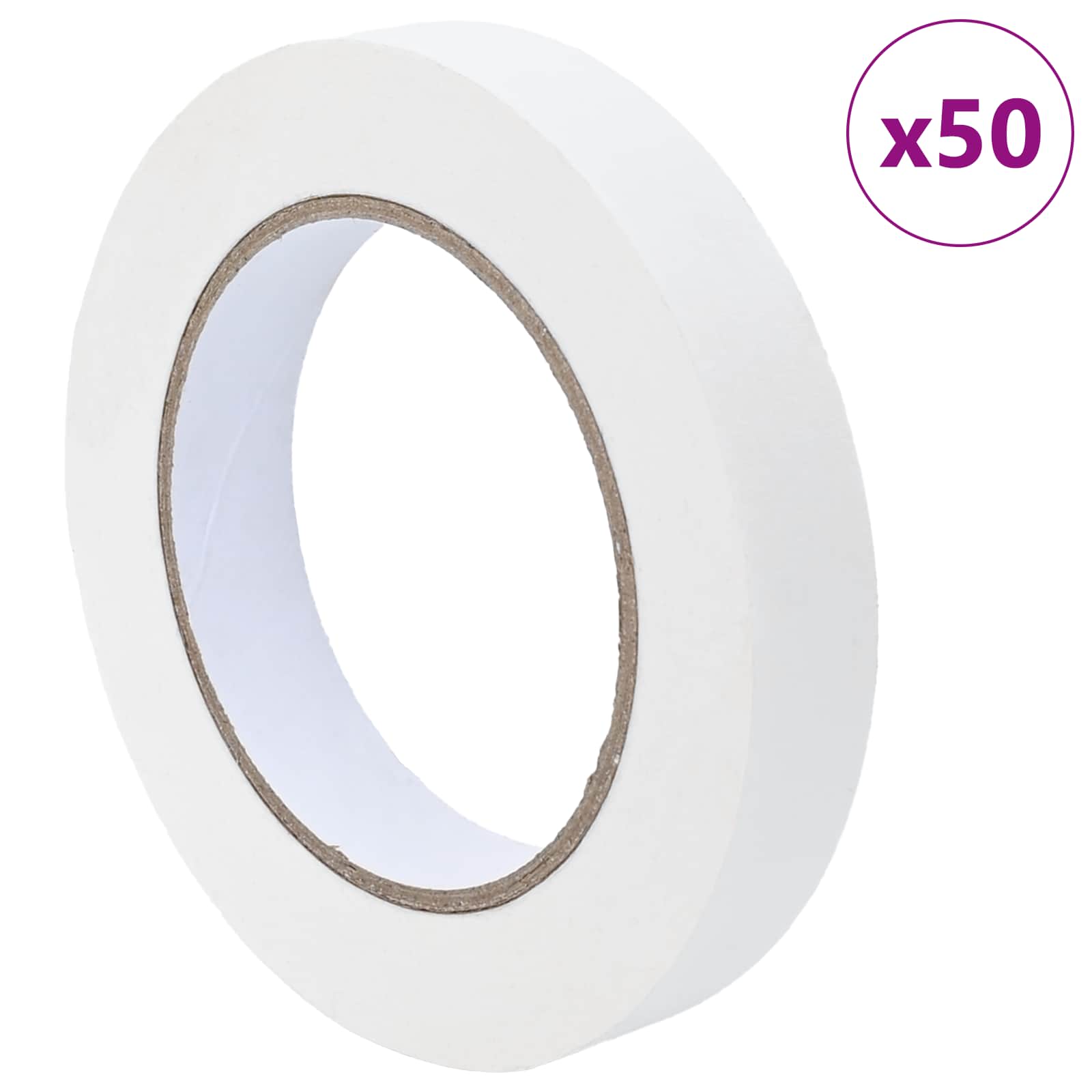 Trake za maskiranje slikara 50 pcs Bijelo 19mm x 50m Papir