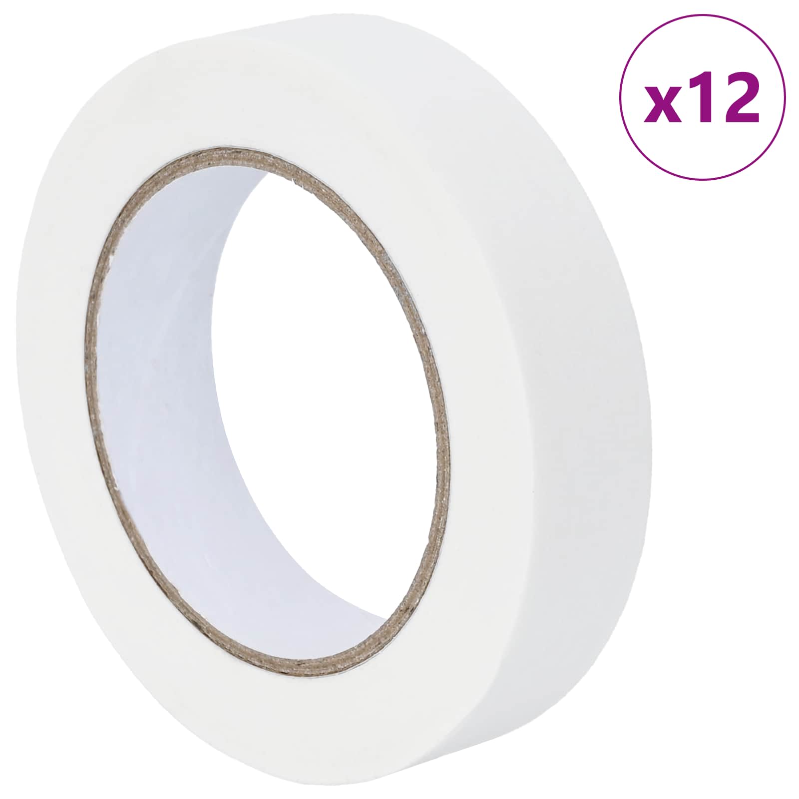Trake za maskiranje slikara 12 pcs Bijelo 25mm x 50m Papir
