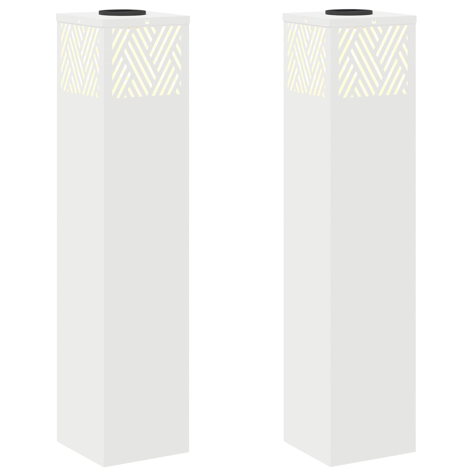 Solarna LED svjetlost za stazu 2 pcs Bijelo