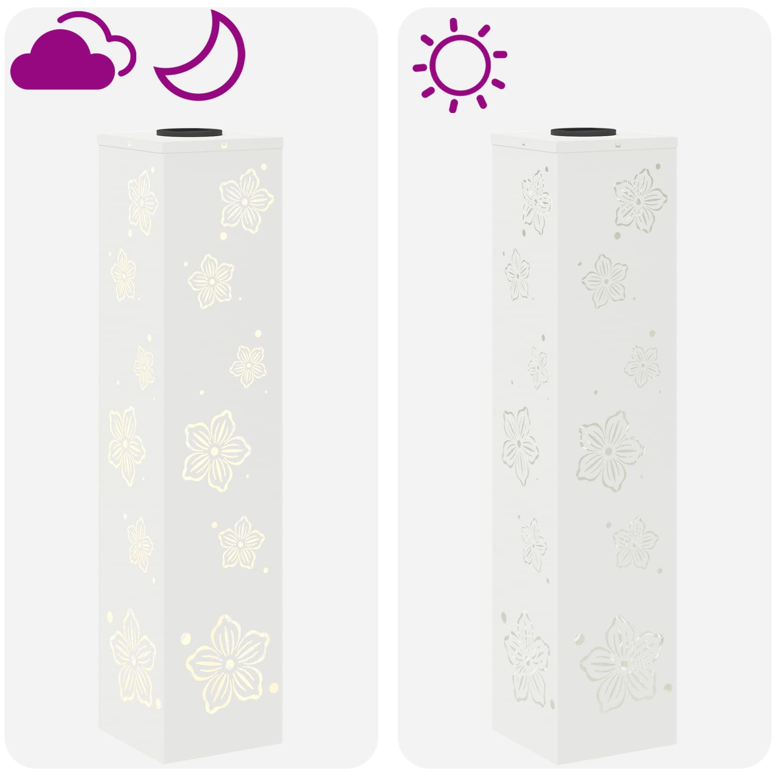 Solarna LED svjetlost za stazu 2 pcs Bijelo