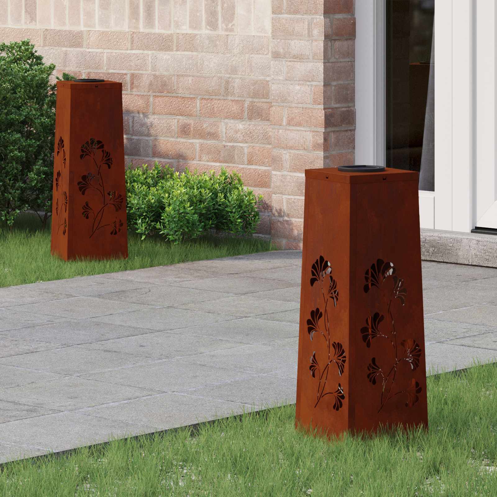 Solarna LED svjetlost za stazu 2 pcs Rđa