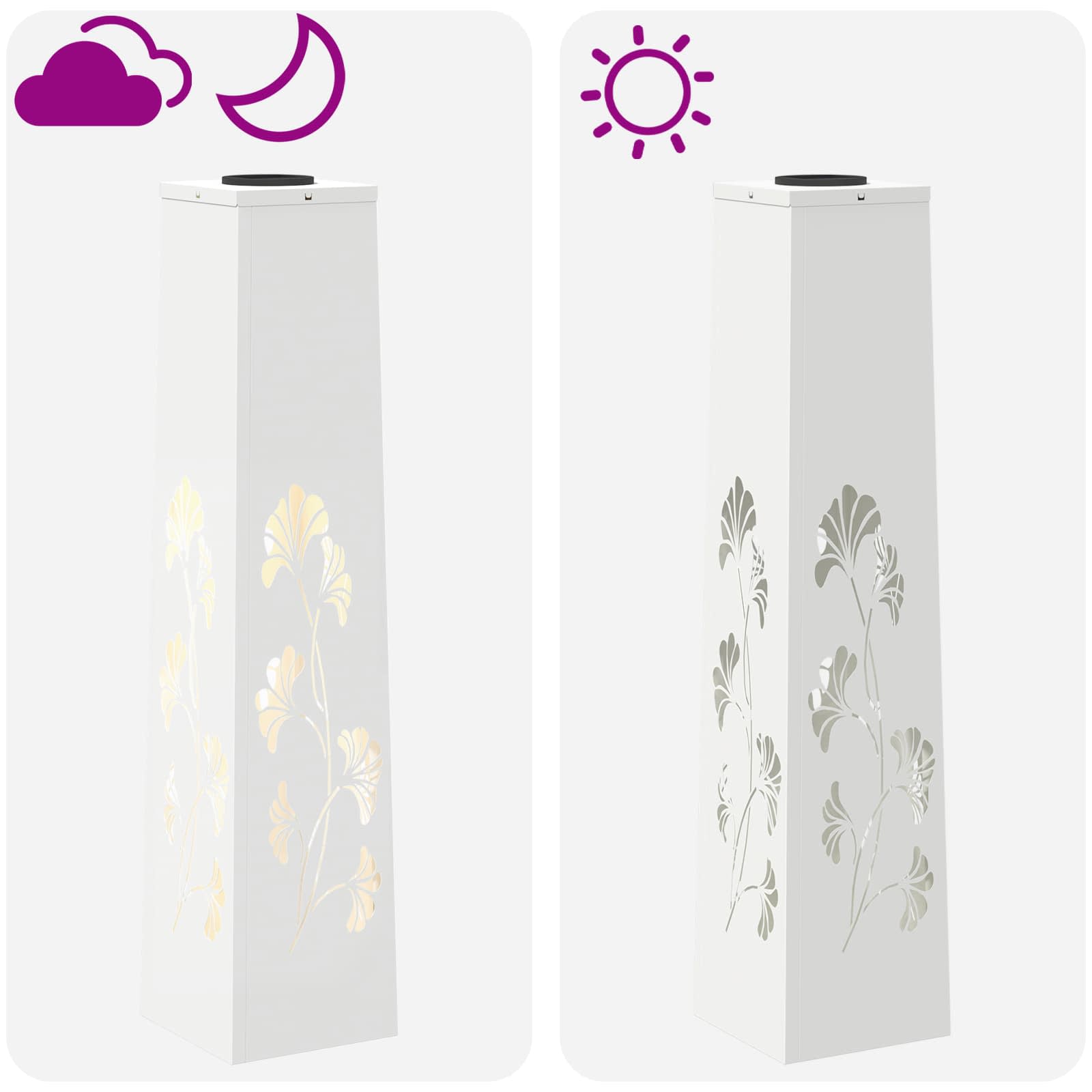 Solarna LED svjetlost za stazu 2 pcs Bijelo