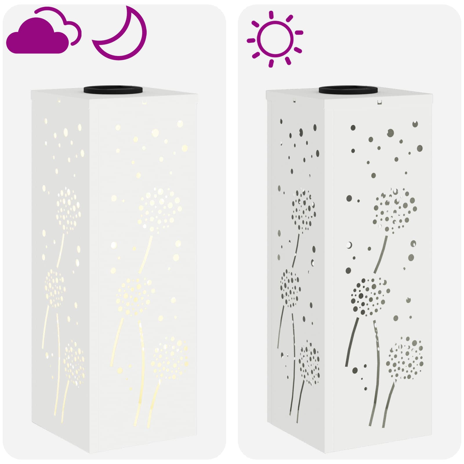 Solarna LED svjetlost za stazu 2 pcs Bijelo