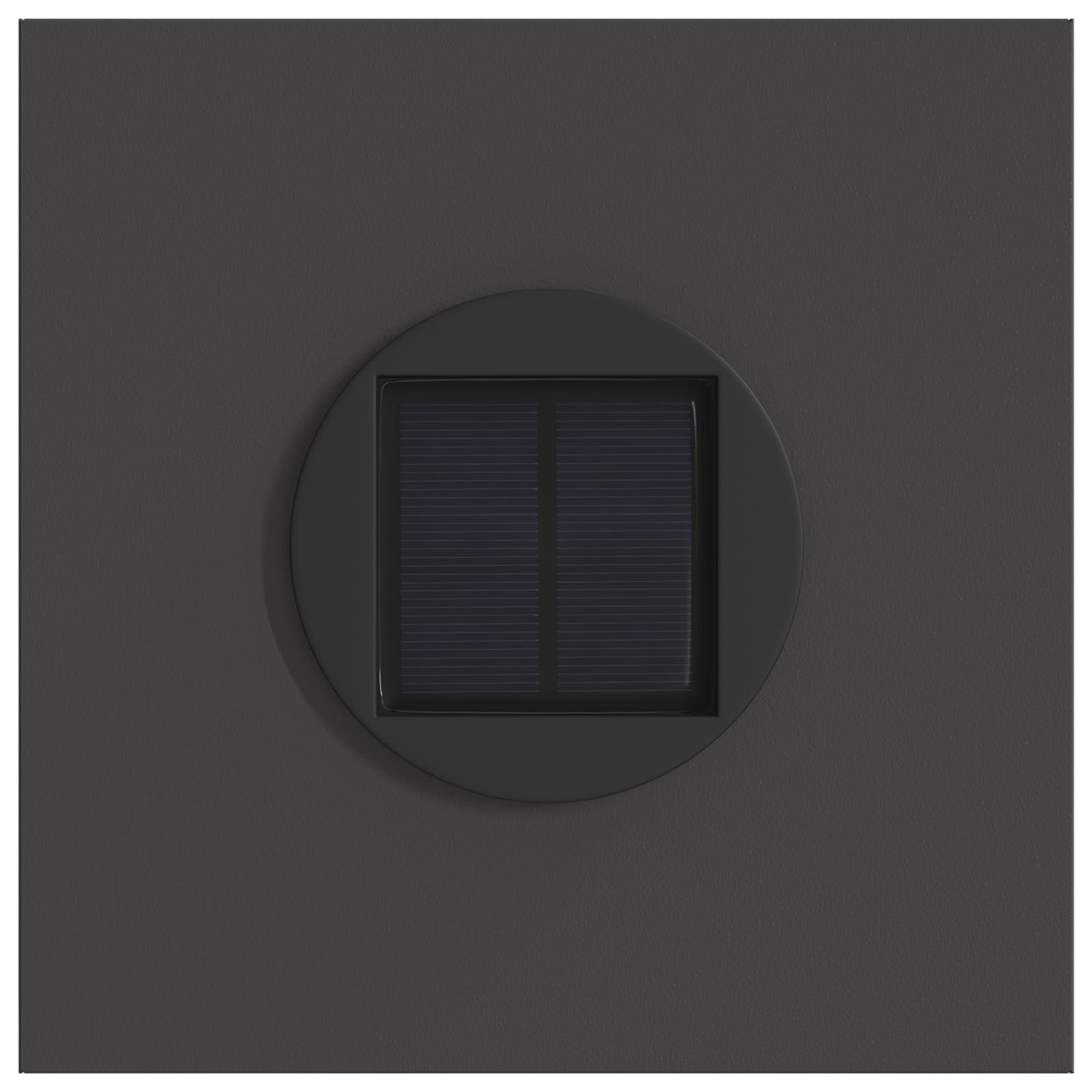 Solarna LED svjetlost za stazu 2 pcs Crna Hladno valjana čelika