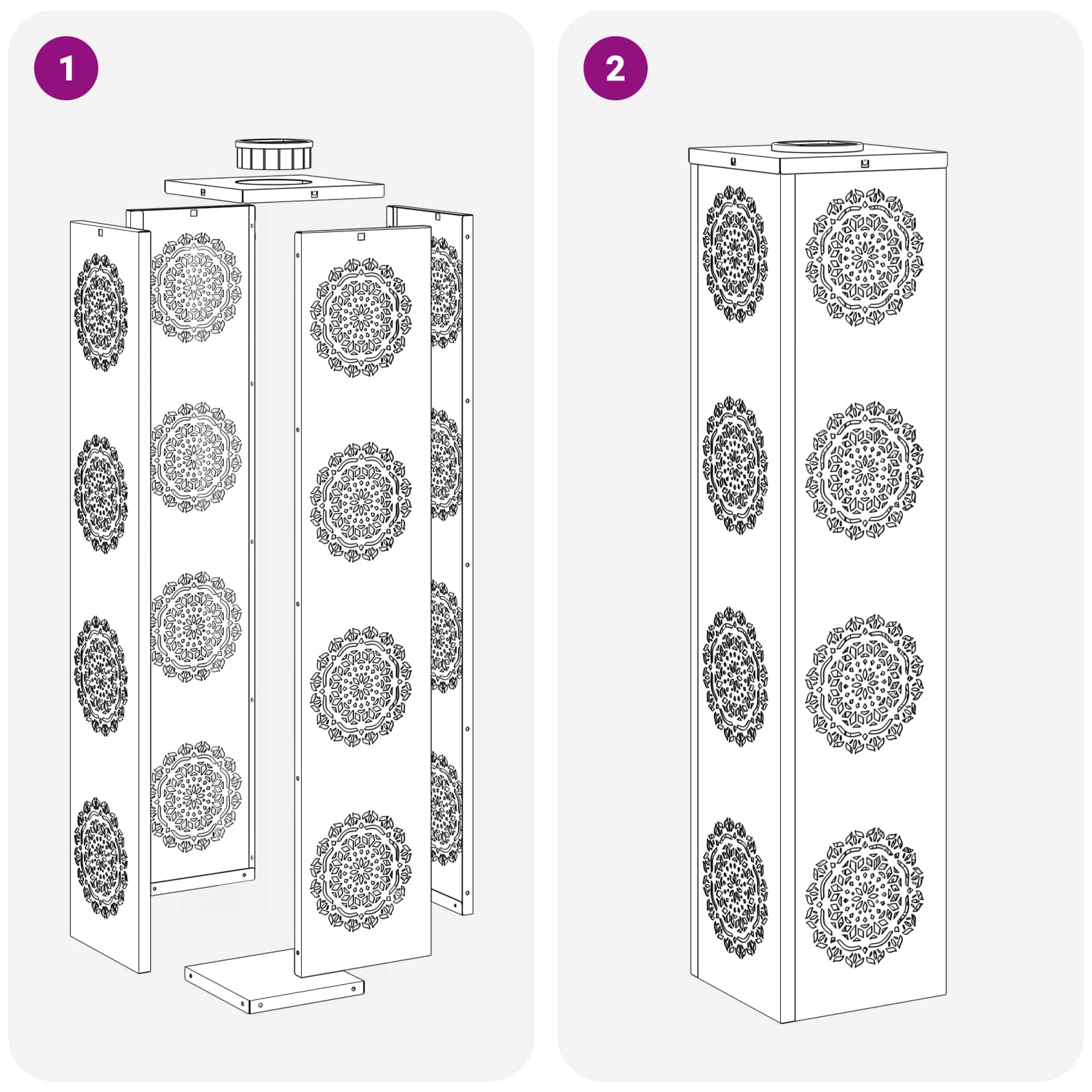 Solarna LED svjetlost za stazu 2 pcs Srebrno Nehrđajući čelik