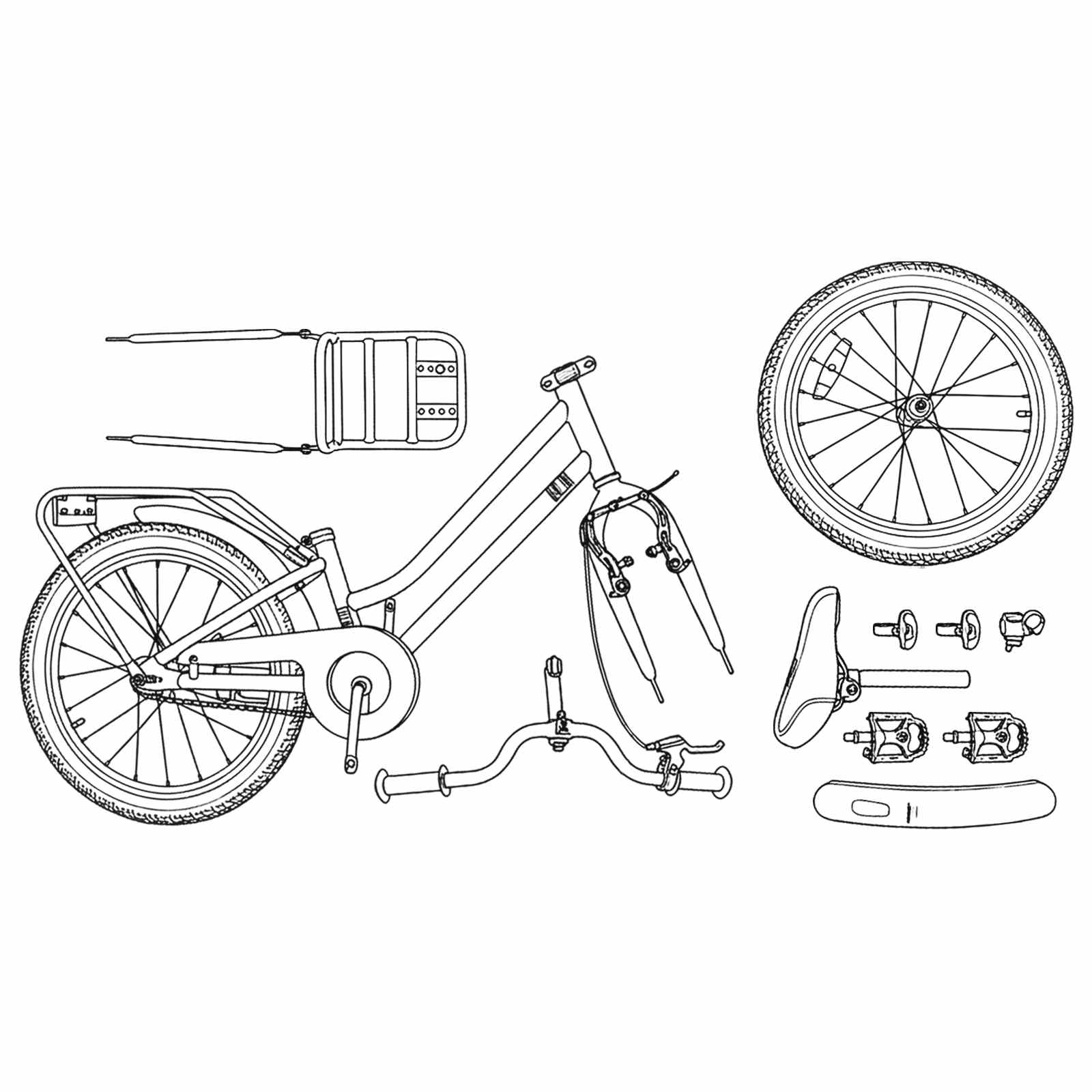 Dječji Bicikl 22 Inča za uzrast od 7 do 12 godina Tamnosiva