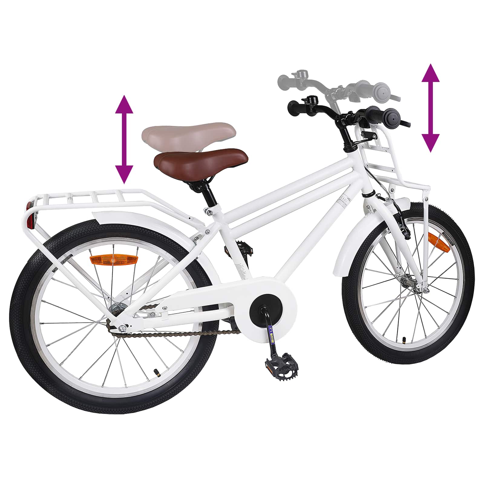 Dječji Bicikl 20 Inča za djecu od 6 do 11 godina Bijela